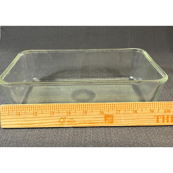 Vintage Westinghouse Glass Loaf Pan Refrigerator Baking 9x5x3 - Picture 8 of 8
